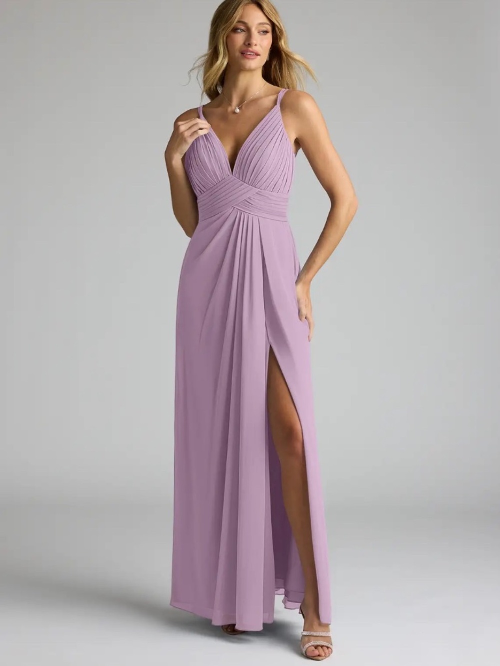 Azazie maren allure bridesmaid dress -wisteria